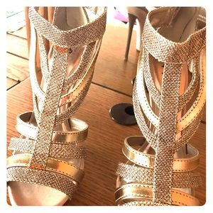 Champagne Glitter Heels